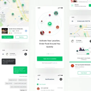 کیت رابط کاربری اپلیکیشن موبایل FoodCave